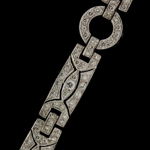 Deco Style Pave Diamond Bracelet1