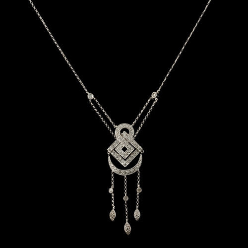 Diamond Chandelier Style Necklace