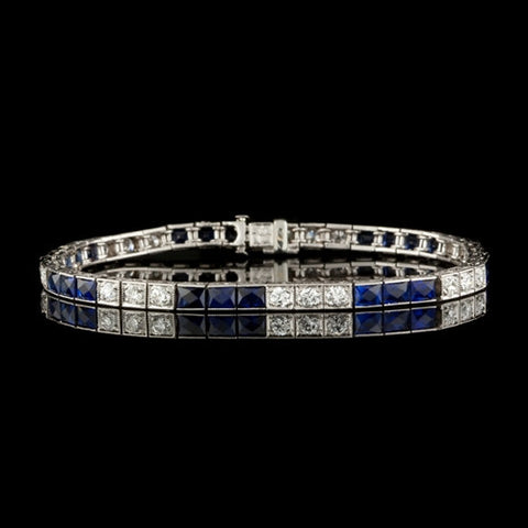 Diamond & Sapphire Bracelet