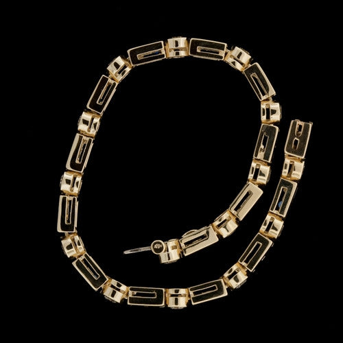 Diamond & Sapphire Tennis Bracelet1