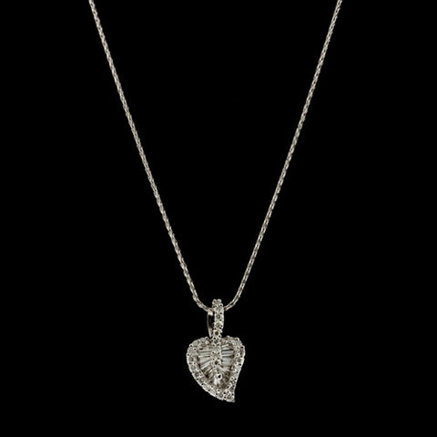 Diamond Single Leaf Pendant Necklace