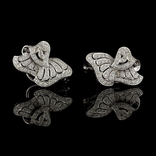 Diamond Spray Design 18KT Earrings1