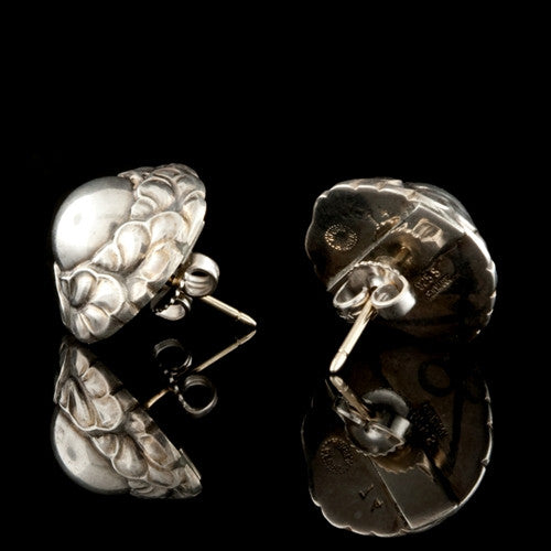 Georg Jensen Sterling Foliate Earrings2