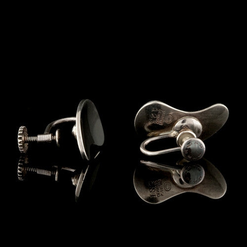 Georg Jensen Sterling Teardrop Earclips1