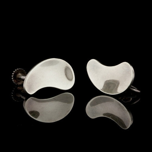 Georg Jensen Sterling Teardrop Earclips