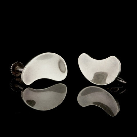 Georg Jensen Sterling Teardrop Earclips