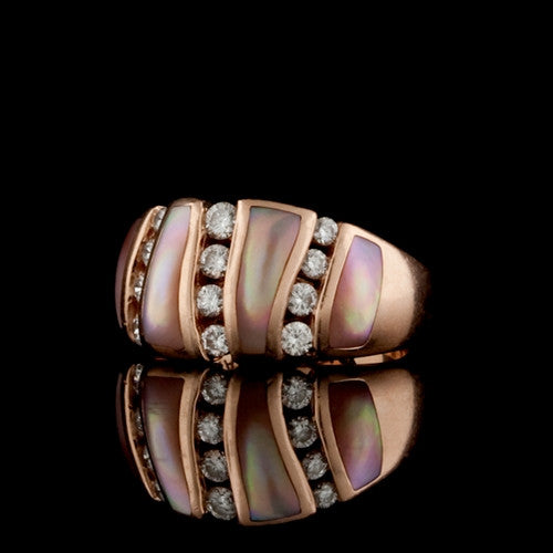 KABANA Gold, MOP & Diamond Ring1