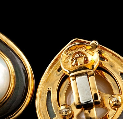 Marina B. Mabe & MOP Pearl Earclips2