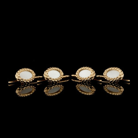 Mother of Pearl 4pc Shirt Stud Set