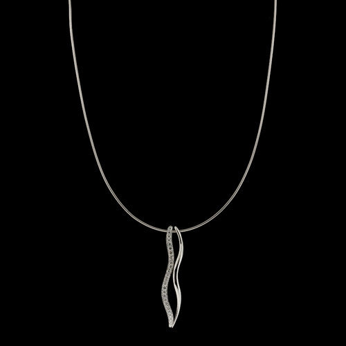 Movado Diamond Squiggle Necklace