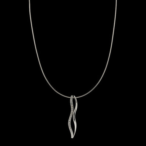 Movado Diamond Squiggle Necklace