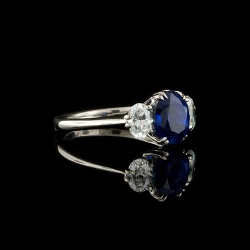 Natural 3.03ct Sapphire & Diamond Ring1