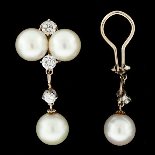 Pearl & Diamond Detachable Earrings1