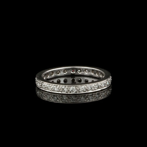 Round Diamonds, Platinum Eternity Band