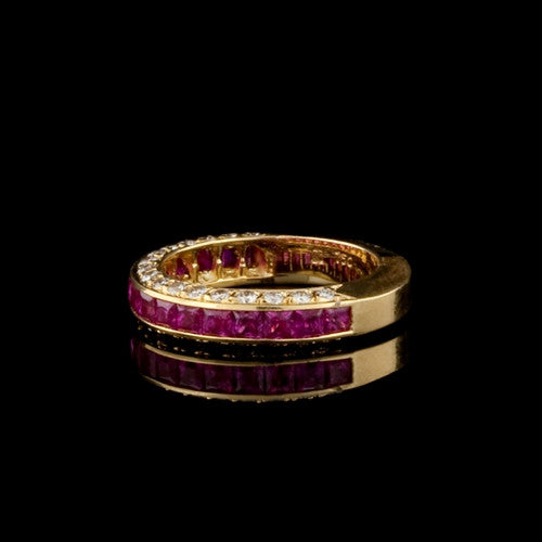 Ruby & Diamond 18KT Band Ring1