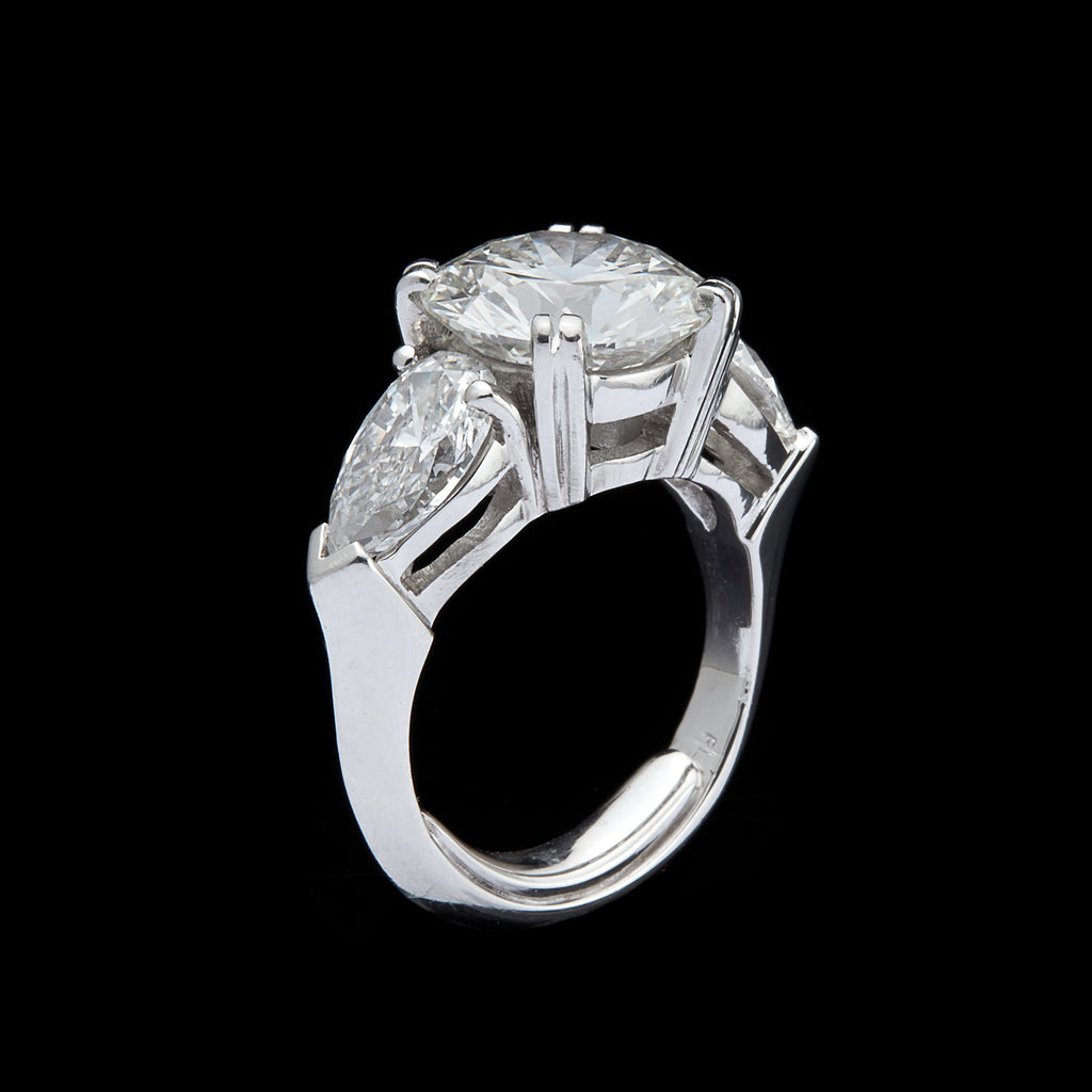 Impressive 6.14-cttw 3-Stone Diamond Ring