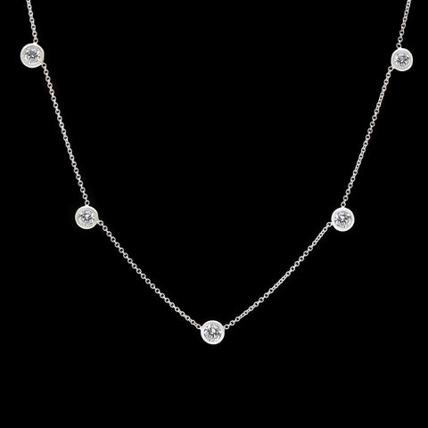 Impressive 2.53 carat Diamonds By The Yard Necklace