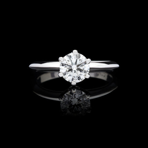 GIA F/VS2 .92ct Diamond Engagement Ring