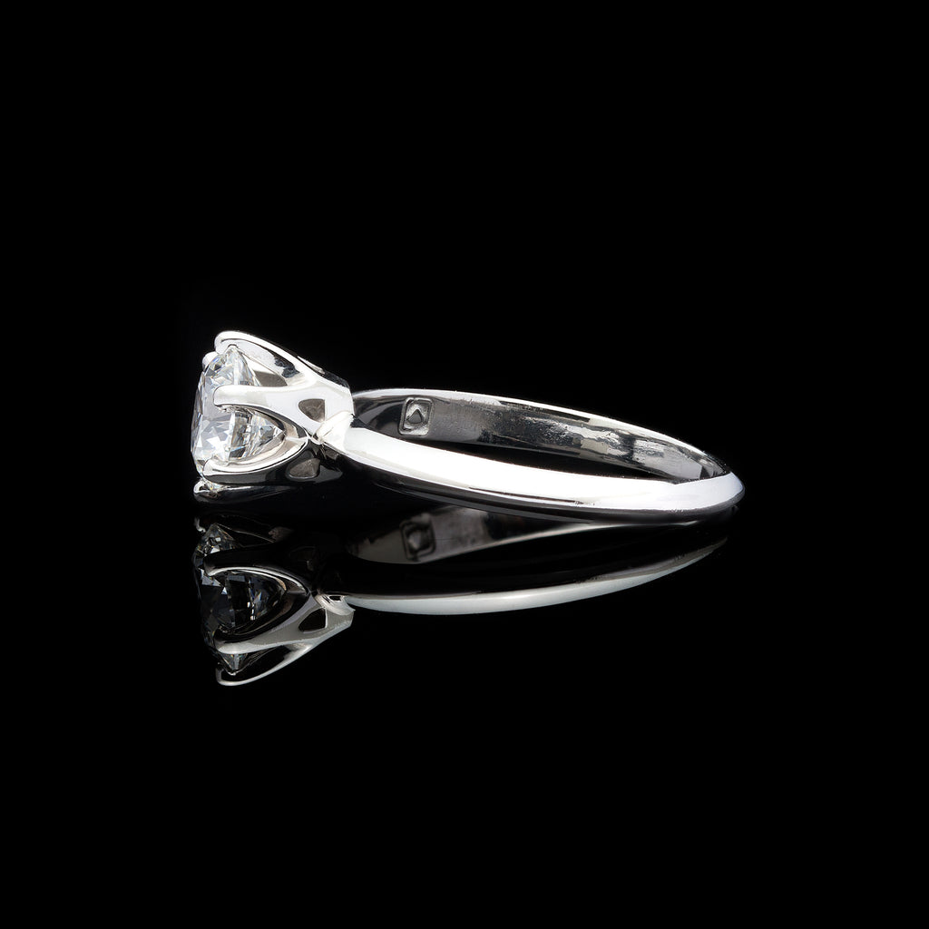 GIA F/VS2 .92ct Diamond Engagement Ring