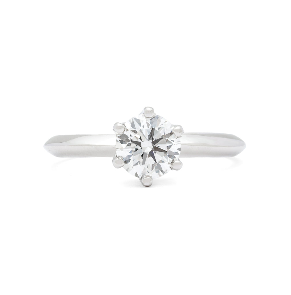 GIA F/VS2 .92ct Diamond Engagement Ring