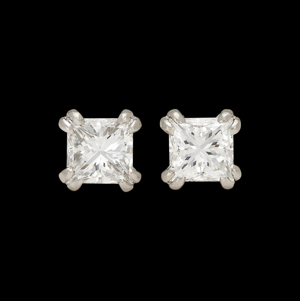 Exceptional GIA/AGS 2.03-ct Diamond Stud Earrings