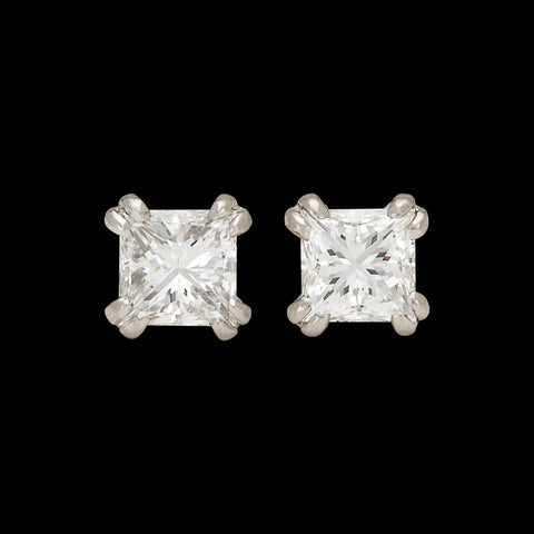 Exceptional GIA/AGS 2.03-ct Diamond Stud Earrings