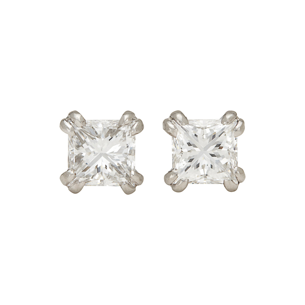 Exceptional GIA/AGS 2.03-ct Diamond Stud Earrings