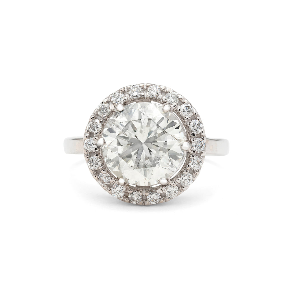 3.93-carat Diamond & White Gold Engagement Ring