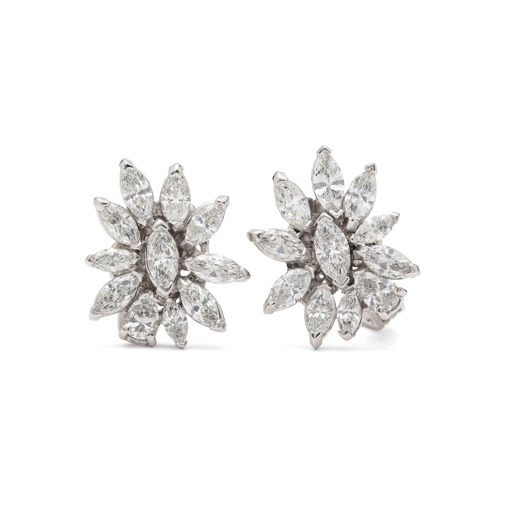 5.50 carat Marquise Diamond & Platinum Earrings