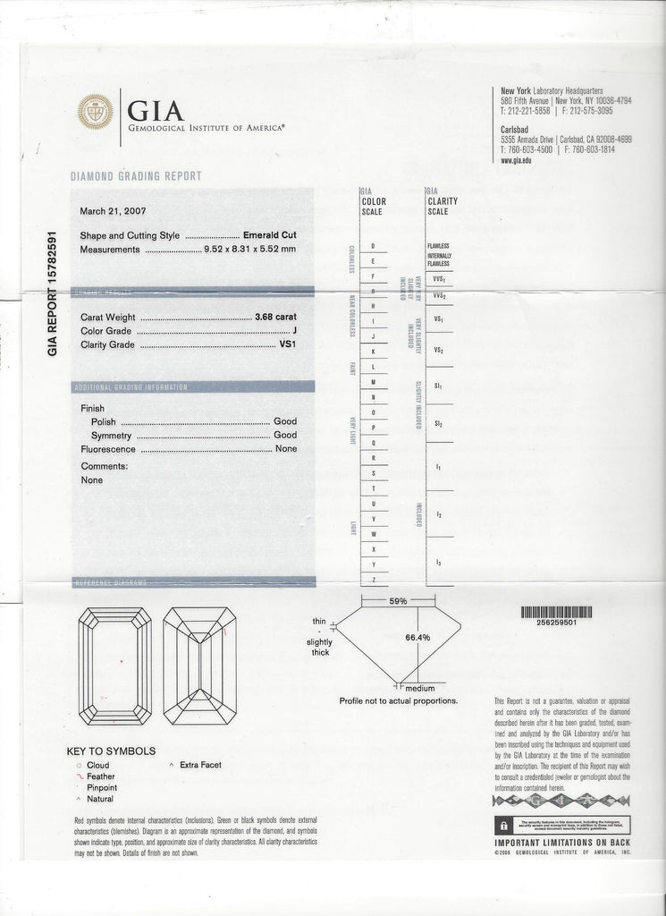 Phenomenal 3.68ct GIA Emerald Cut in Custom 18kt Diamond Ring