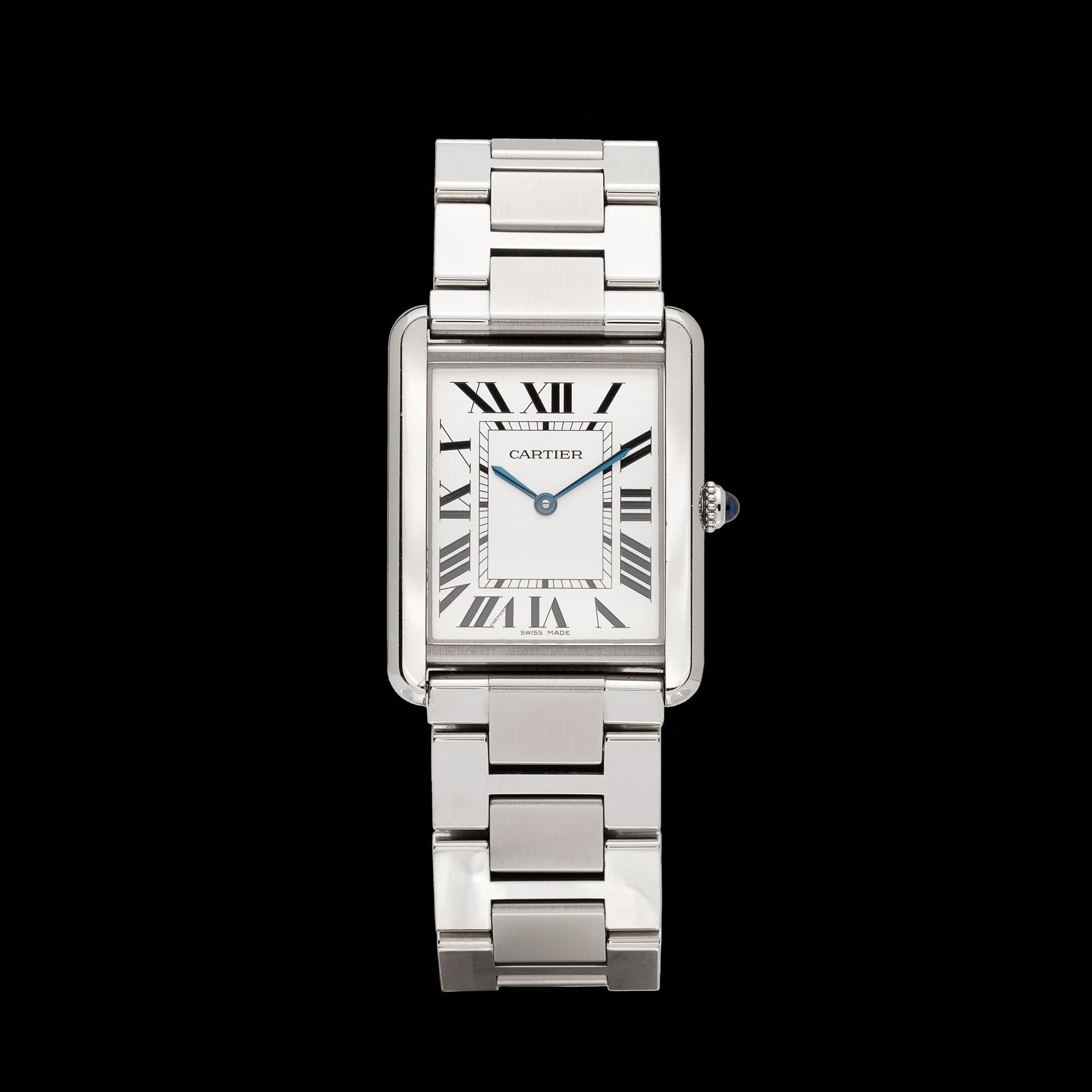 Large Size Cartier Tank Solo Watch, Original Box & Papers - 66mint