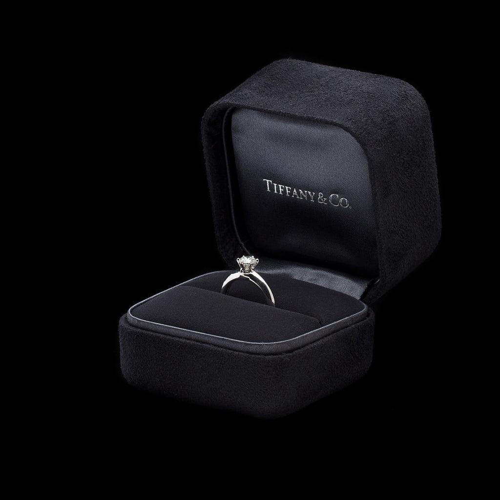 Tiffany & Co. Solitaire Diamond & Platinum Ring