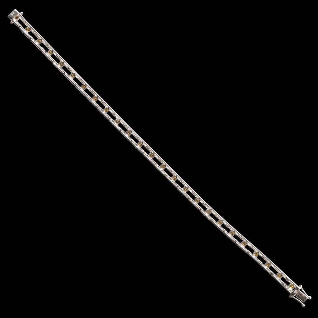 Yellow Diamond and White Diamond Bracelet