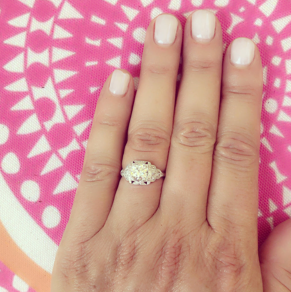 GIA G/VS1 Diamond Engagement Ring