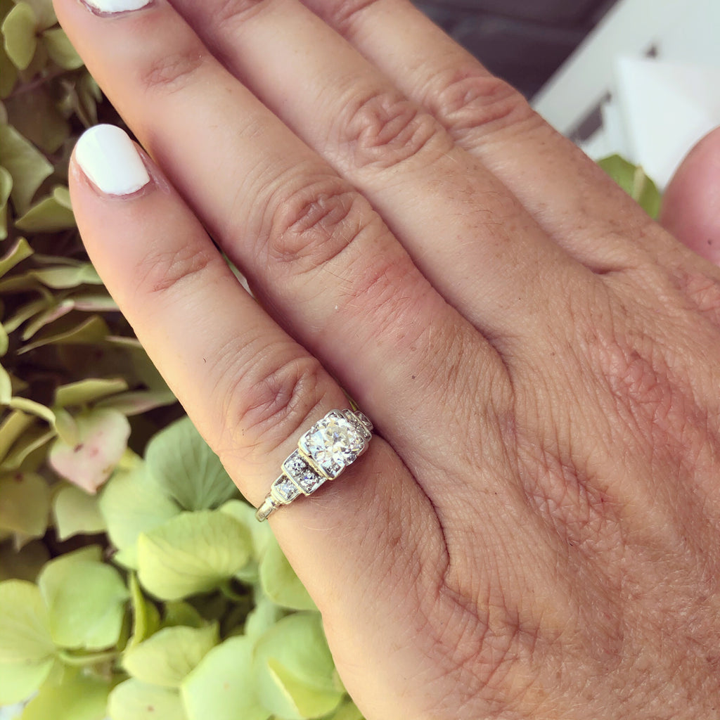 Diamond and Platinum Engagement Ring