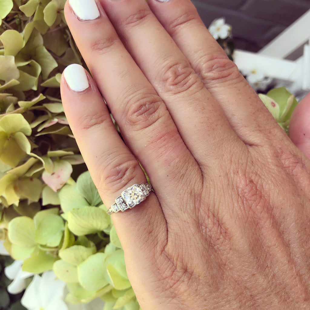 Diamond and Platinum Engagement Ring