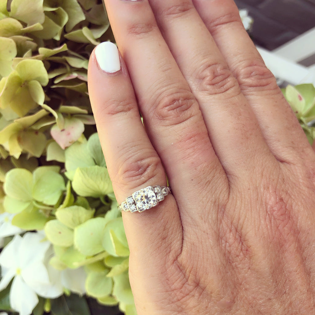 Diamond and Platinum Engagement Ring