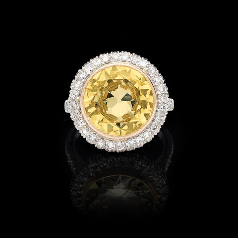 Stunning GIA 6.18-ct. Fancy Light Yellow Diamond Ring