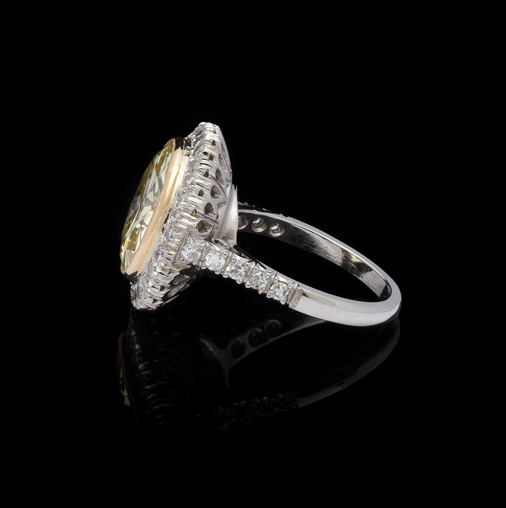 Stunning GIA 6.18-ct. Fancy Light Yellow Diamond Ring
