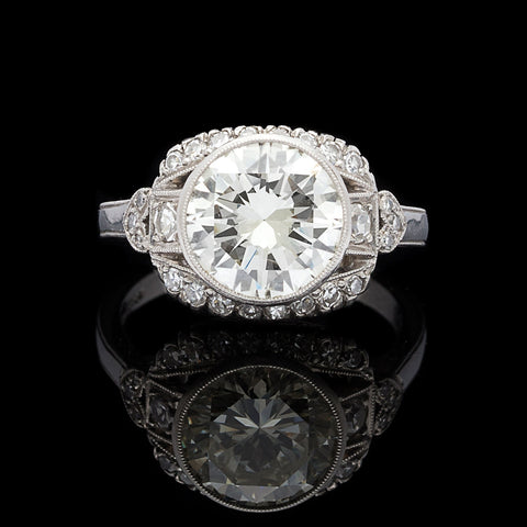 2.73-ct. Transitional-Cut & Platinum Engagement Ring