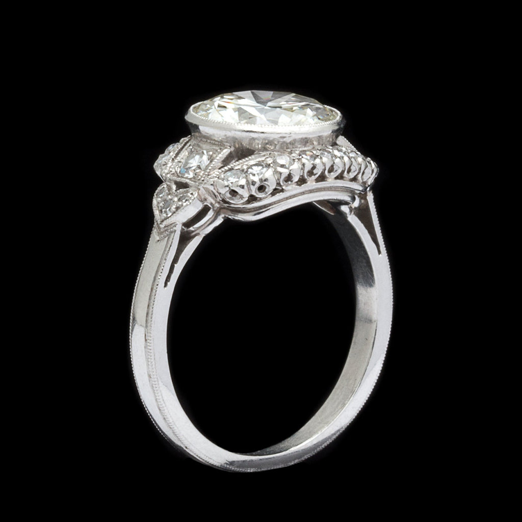 2.73-ct. Transitional-Cut & Platinum Engagement Ring