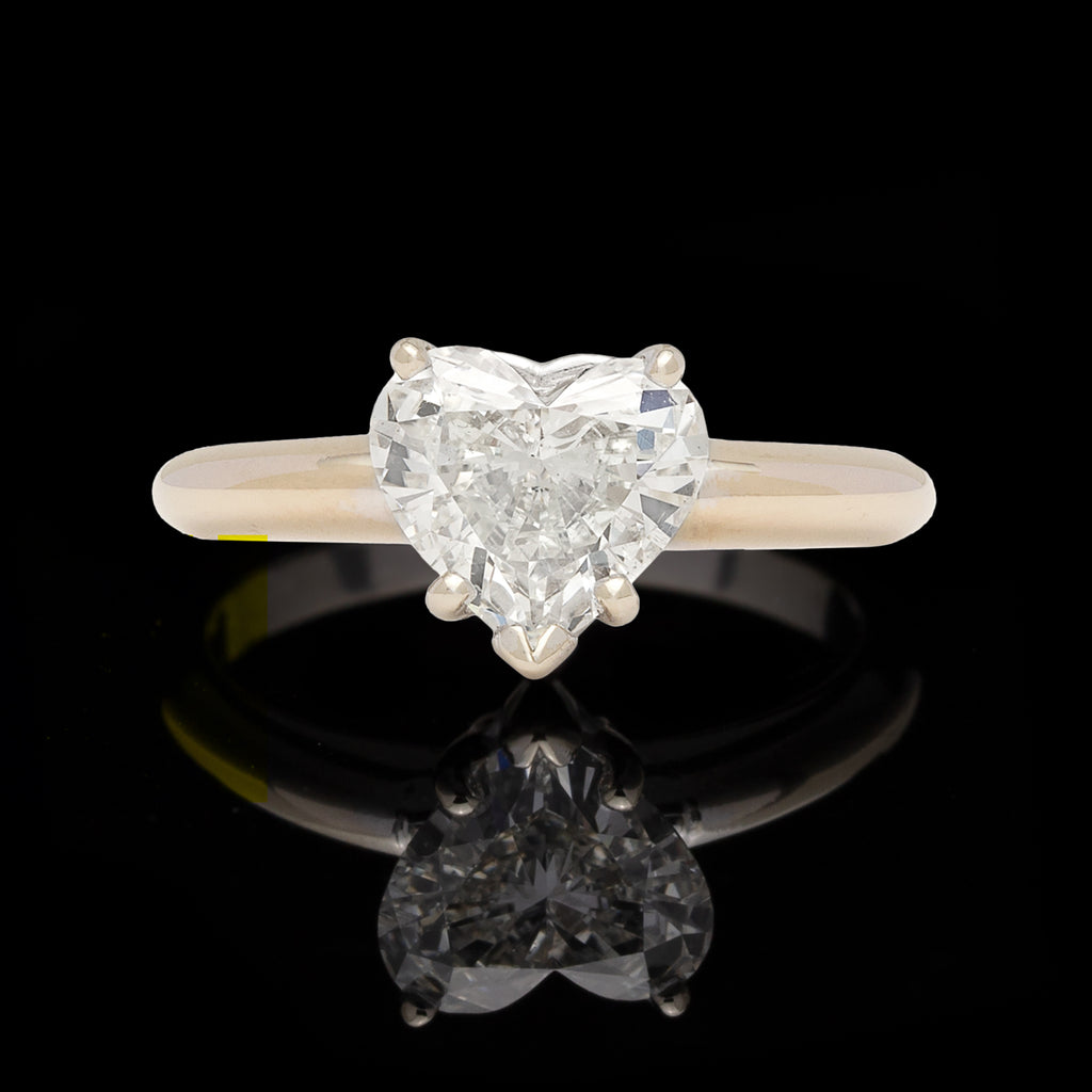 Heart Shaped 1.25-ct Diamond Engagement Ring