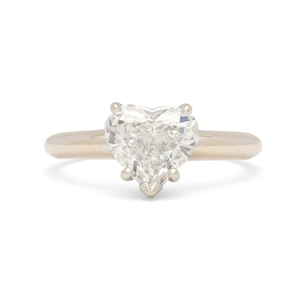 Heart Shaped 1.25-ct Diamond Engagement Ring