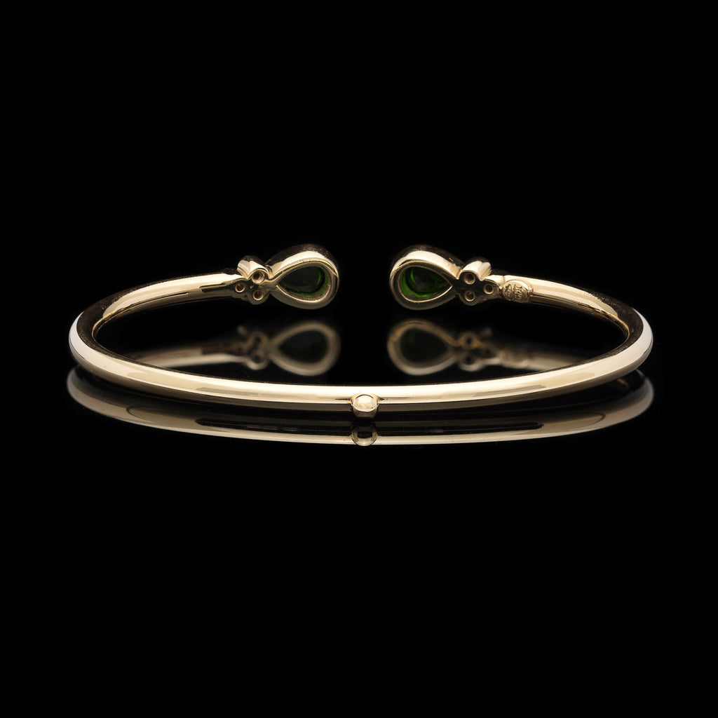 Temple St. Clair Bellina Chrome Diopside & Diamond Cuff Bracelet