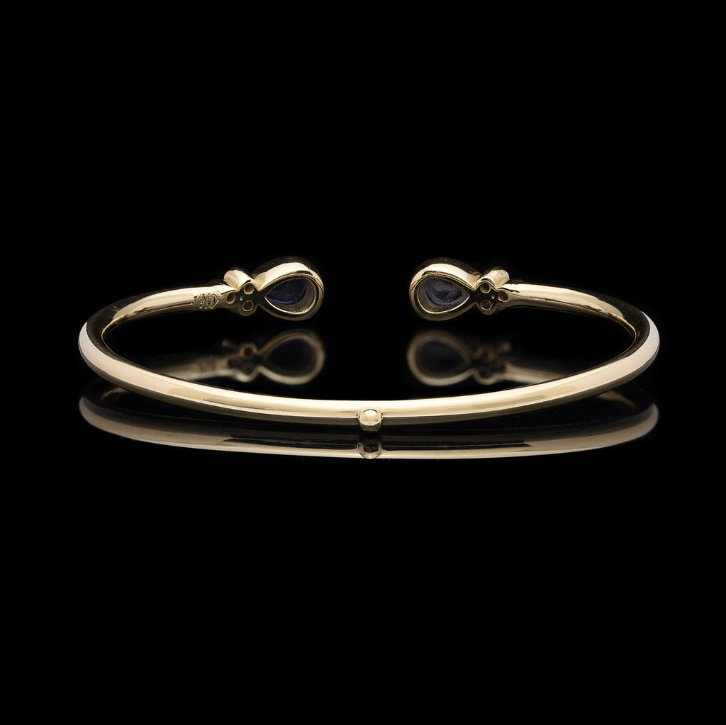 Temple St. Clair Bellina Iolite & Diamond Cuff Bracelet
