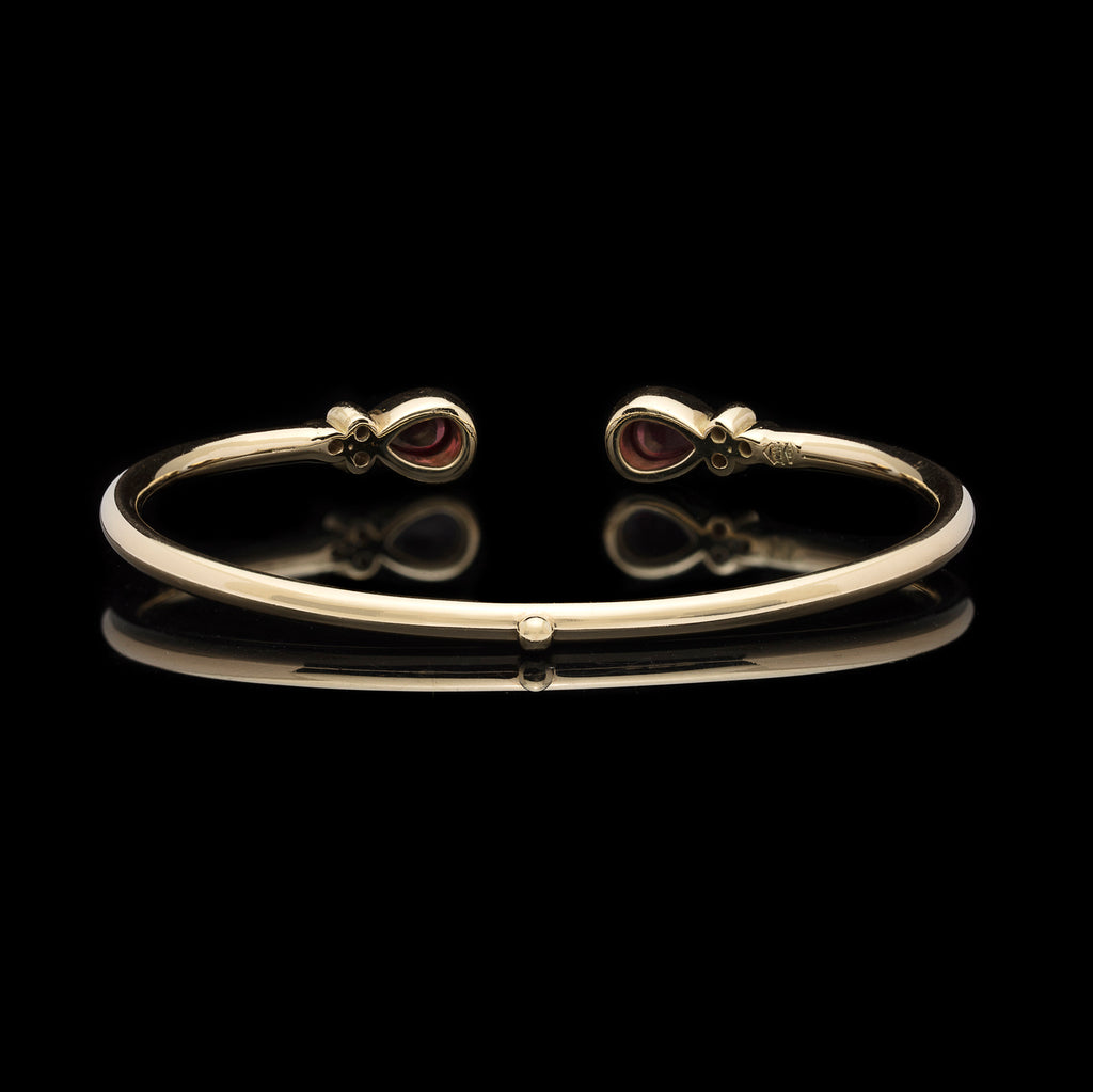 Temple St. Clair Bellina Rhodolite & Diamond Cuff Bracelet
