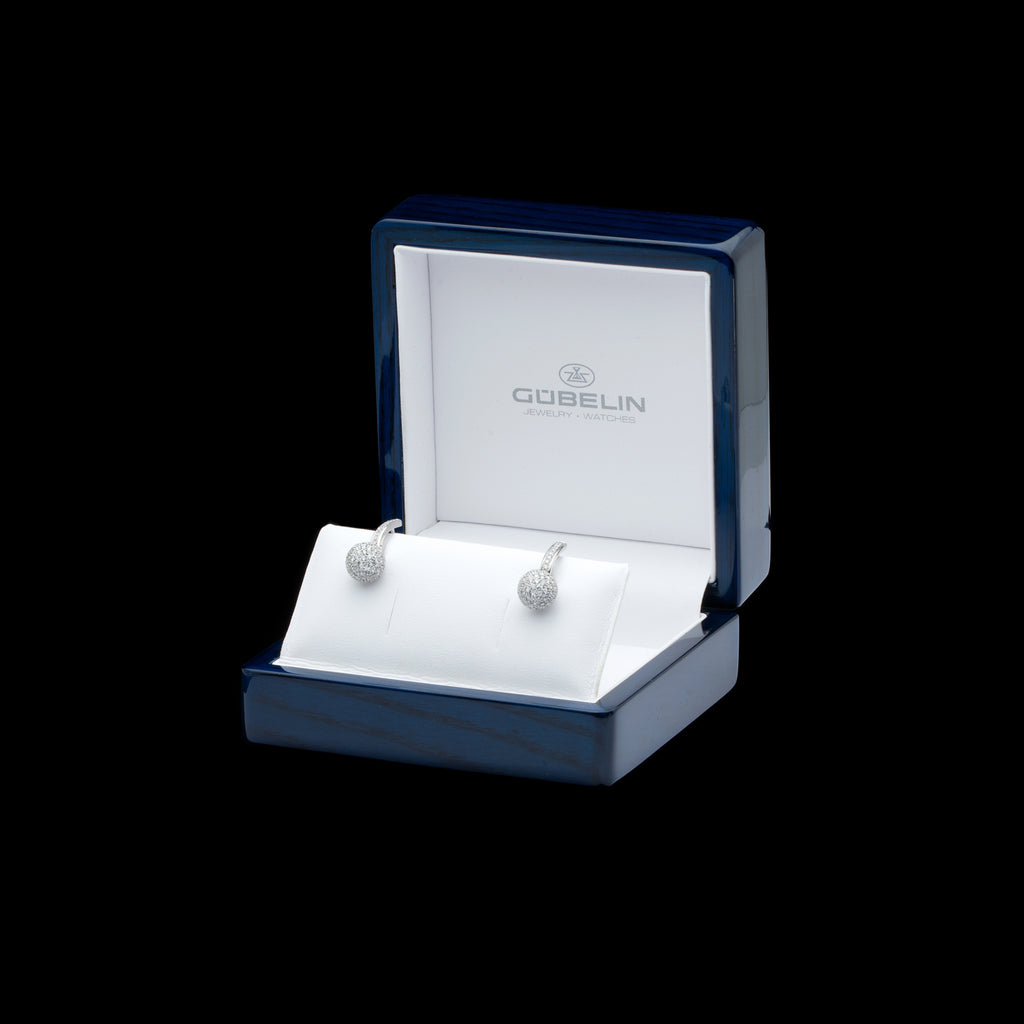 Gubelin Diamond & 18k White Gold Earrings