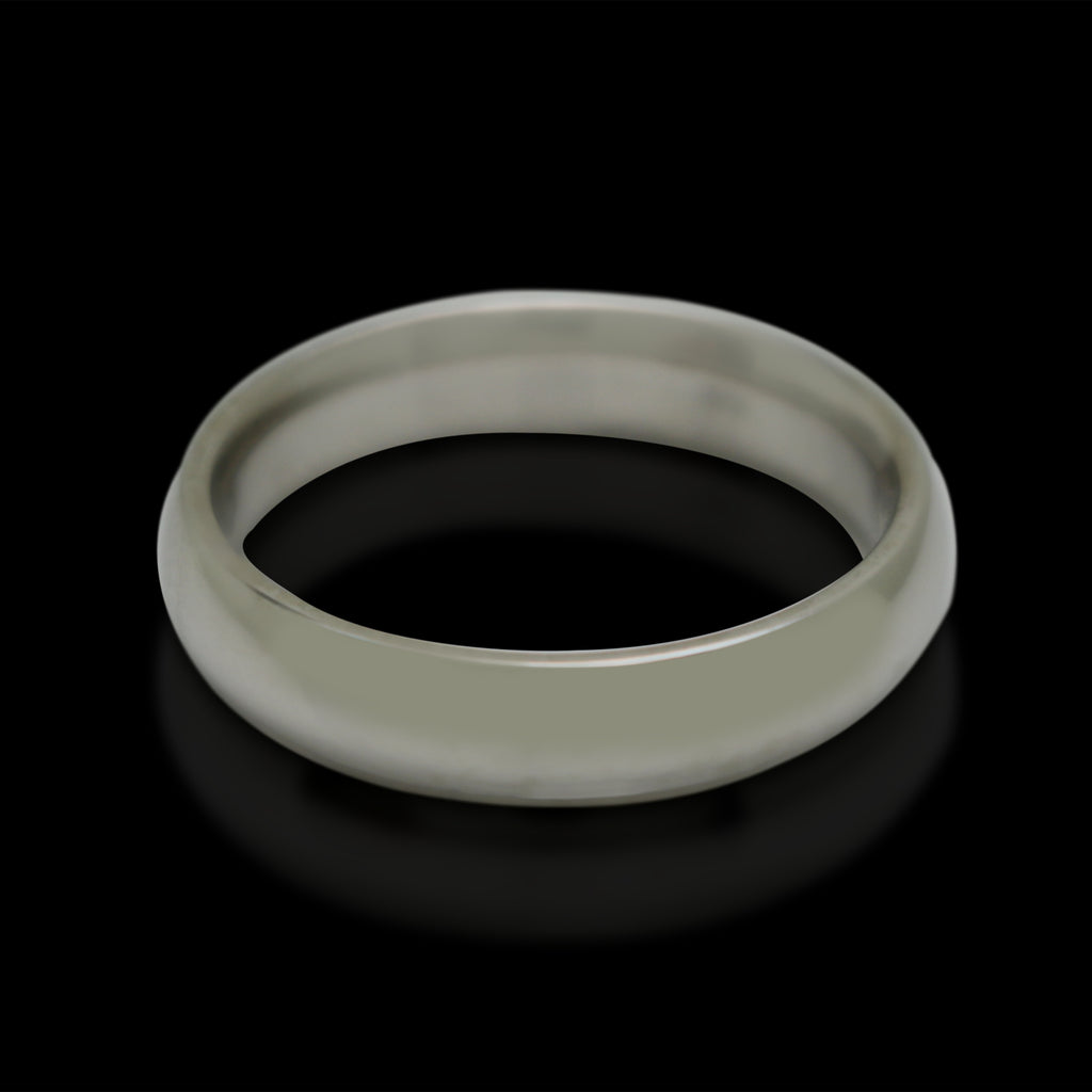 18kt White Gold Men's Band Ring