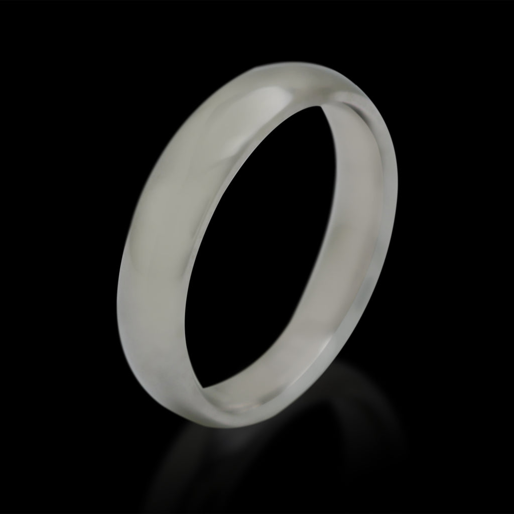18kt White Gold Men's Band Ring