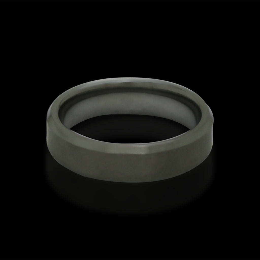 Tungsten Steel Men's Band Ring